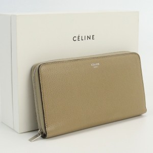 【中古】セリーヌ(CELINE)  ラージジップウォレット 長財布 ブランド カーフスキン  ランク：AB us-2   ﾚﾃﾞｨｰｽ