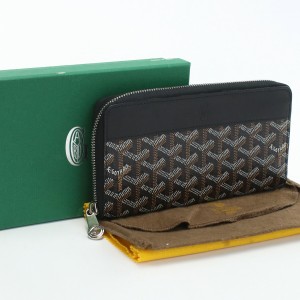 【中古】美品ゴヤール(GOYARD)  マティニョンGM ウォレット PVC ブランド 長財布 ランク：S us-1   ﾒﾝｽﾞ ﾚﾃﾞｨｰｽ