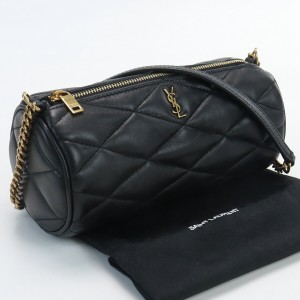 【中古】美品サンローラン(SAINT LAURENT)  サド ミニ チューブバッグ ラムスキン 699703 AAAJU 1000 ブラック系　ランク：S us-1   レテ