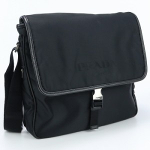 【中古】良品プラダ(PRADA)  ショルダーバッグ ナイロン 2VD166 ブラック系　ランク：A us-2   メンズ レディース