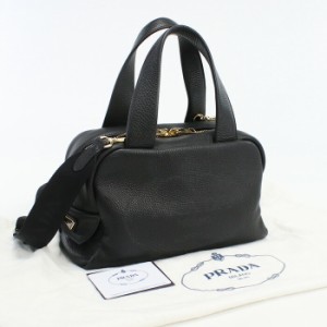 【中古】良品プラダ(PRADA)  2WAYハンドバッグ　ブランド  1BB077 2DKV F0002 ブラック系　ランク：A us-2