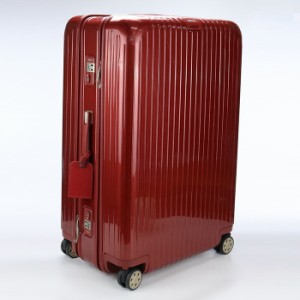 【中古】リモワ(RIMOWA)  サルサデラックス ポリカーボネート キャリーケース ブランド 873.8 レッド系ランク：AB us-2