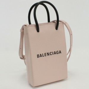 【中古】良品バレンシアガ(BALENCIAGA)  ミニ ショッピングバッグ カーフ 593826 0AI2N ピンク系　ランク：A us-2 2WAY ｼｮﾙﾀﾞｰ ﾒ