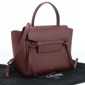 美品】CELINE セリーヌ マカダム ベルト ゴールド レッド ベージュ
