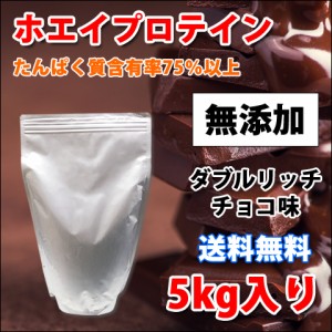 コスパ最強 5kg ホエイプロテイン ダブルリッチチョコレート味 無添加 無加工 最安値挑戦中 箱プロ　送料無料 筋トレ トレーニング 筋肉 