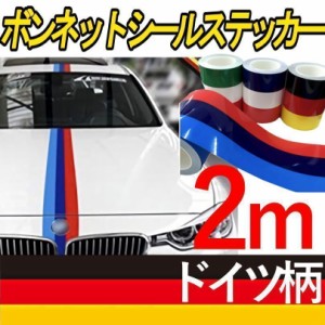 ボンネット シール ステッカー ドイツ 2m 保護シール 汎用 インテリア ドア ミラー フェンダー パーツ カー用品 ステアリング 送料無料