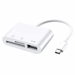 3-IN-1 Card Reader USB Type C SD カードリーダー タイプC 3in1 OTGカメラアダプタ 双方向データ転送 PC 簡単 プラグ＆プレイ 送料無料