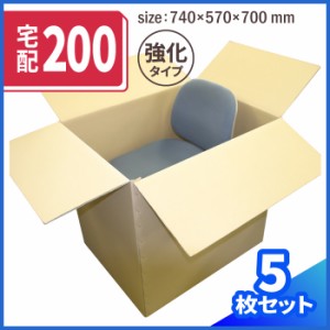 ダンボール 220サイズ 5枚 超特大 (740×570×700) 段ボール ダンボール箱 段ボール箱 梱包用 梱包資材 梱包 (0050)