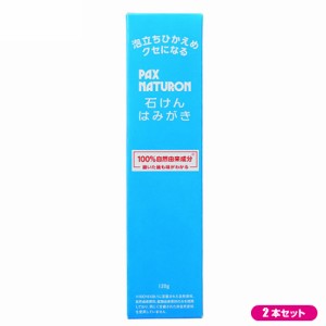 歯磨き粉 フッ素フリー フッ素なし パックス ナチュロン 石けんはみがき 120g ２本セット