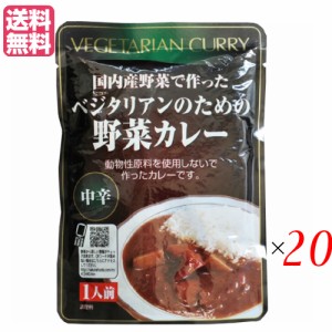 カレー ベジタリアン ビーガン ベジタリアンのための野菜カレー 200g 中辛 20個セット 桜井食品 送料無