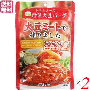 大豆たんぱく 大豆ミート ソイミート 三育フーズ トマトソース野菜大豆バーグ 100g 2個セット 送料無料