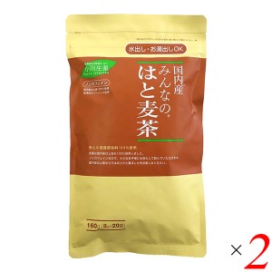 【ポイント倍々！最大+7%】はとむぎ茶 ハトムギ 茶 茶みんなのはと麦茶 160g(8g×20) 2個セット 小川生薬