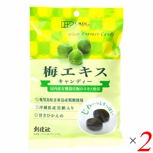 創健社 梅エキスキャンディー 75g （個包装込み） 2個セット 国内産有機栽培梅エキス使用 国産 無添加 梅 飴