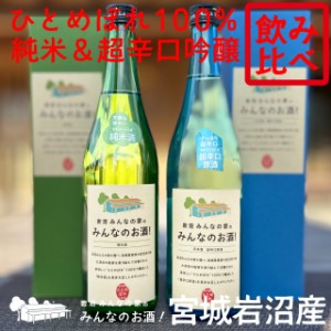 【送料無料】岩沼みんなの家の「みんなのお酒！」飲み比べ2本セット【宮城岩沼産ひとめぼれ100％使用】お取り寄せ 産品 土産 復興 美味し