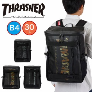 スラッシャー リュック THRASHER 30L 撥水 通学 男子 女子 メンズ レディース ボックス型 大容量 リュックサック スポーツリュック ボッ