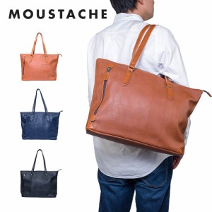 MOUSTACHE トートバッグ ムスタッシュ メンズ レディース B4サイズ トート バッグ トートバック 合皮 肩掛けカバン 肩かけカバン ブラン