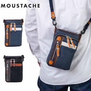 MOUSTACHE ショルダーバッグ ベルトポーチ ムスタッシュ メンズ レディース シザーバッグ 斜めがけ 斜め掛け スマホポーチ スマホバッグ 