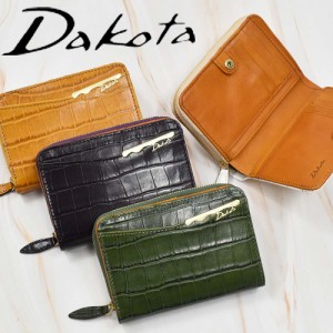 ダコタ Dakota 財布 二つ折り ミドルウォレット オスピタリタ レディース 二つ折り財布 小銭入れ ファスナー 縦型 本革 革 レザー 2つ折