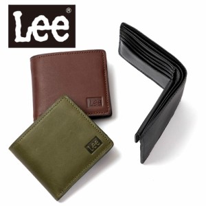 Lee リー 財布 二つ折り メンズ レディース 二つ折り財布 本革 革 レザー 2つ折り 2つ折り財布 ウォレット 彼氏 折りたたみ ギフト プレ