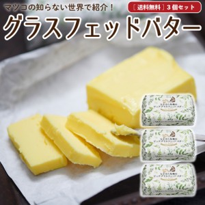 グラスフェッドバター 国産 送料無料  100g×3個 無塩バター 放牧バター お取り寄せ ［冷蔵 / 冷凍可］ aug