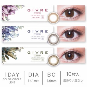 激安特価 ジーヴル トーキョー 1箱10枚入 度あり 度なし 14.1mm GIVRE ナチュラル 1day ワンデー 美瞳