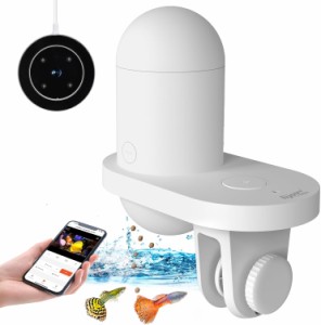 自動給餌器 魚 WiFi 2K HDカメラ付き 自動餌やり機 水族館家庭/オフィス用 タイマー機能 定時定量 お手入れ簡単
