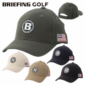 ブリーフィング ゴルフ キャップ メンズ コーデュラ 帽子 ベルクロ仕様 サイズ調整 ストレッチ ゴルフウェア 無地 ロゴ ブランド BRIEFIN