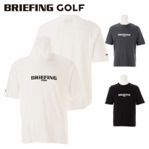 ブリーフィング ゴルフ Tシャツ メンズ 半袖 シャツ キュアフィーロ クルーネック リラックスフィット ゴルフウェア ブランド ロゴ BRIEF