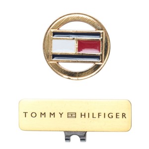 トミーヒルフィガー ゴルフ マーカー メンズ レディース ゴルフマーカー ブランドフラッグ 高級感 TOMMY HILFIGER GOLF 金 ゴールド THMG