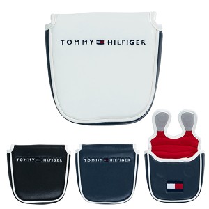 トミーヒルフィガー ゴルフ パターカバー ヘッドカバー メンズ レディース マレット型 TOMMY HILFIGER GOLF 白 ホワイト 黒 ブラック 紺 