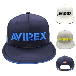 アビレックス ゴルフ キャップ メンズ レディース 平つば 帽子 ゴルフキャップ AVXBB1-40C AVIREX GOLF