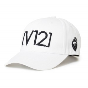 V12 ゴルフ キャップ メンズ レディース ゴルフキャップ 帽子 ツイル ブランド 無地 白 ホワイト サイズ調節 シンプル スポーツ V122220-