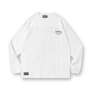 バンデル シャツ 長袖 メンズ Tシャツ クルーネック ロングスリーブ 無地 ロゴ ブランド 春 夏 秋 LT033A-WH BANDEL