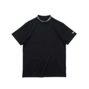 ニューエラ ゴルフ シャツ メンズ レディース 半袖 ミッドネック Tシャツ モックシャツ ゴルフウェア 鹿の子 通気性 ブランド 春 夏 秋 