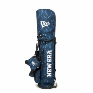 ニューエラ ゴルフ キャディバッグ メンズ レディース スタンドバッグ スタンド式 軽量 9型 約3.3kg 総柄 レア ブランド 14110173 NEW ER