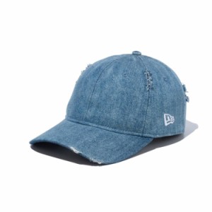 ニューエラ キャップ メンズ レディース 帽子 デニム ダメージコレクション　9TWENTY 14109858 NEW ERA 無地 ブランド シール クロススト