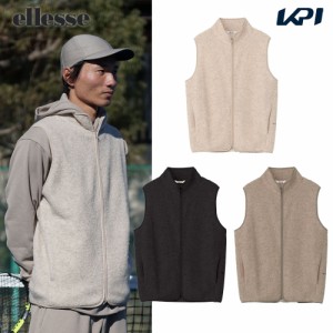 エレッセ Ellesse テニスウェア メンズ   ウールパイルフルジップベスト EM823361 2023FW