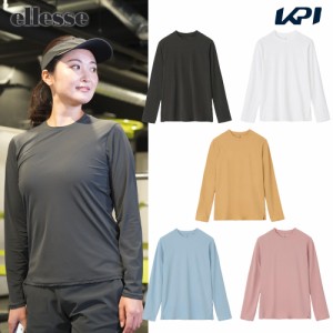 エレッセ Ellesse テニスウェア レディース   Wale L/S Shirt 長袖Tシャツ EW024100 2024SS