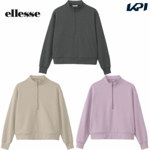 エレッセ Ellesse テニスウェア レディース   コンフォートハーフジップシャツ EW323322 2023FW