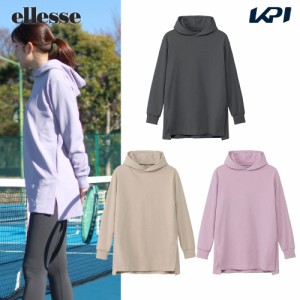 エレッセ Ellesse テニスウェア レディース   コンフォートロングレングスフーディ EW323323 2023SS