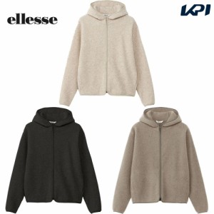 エレッセ Ellesse テニスウェア レディース   ウールパイルフルジップジャケット EW823320 2023FW