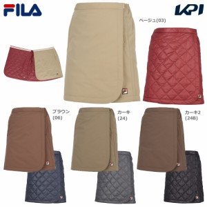 フィラ FILA テニスウェア レディース リバーシブルスコート キルトスコート 蓄熱 防寒 巻きスカート VL2745 2023FW