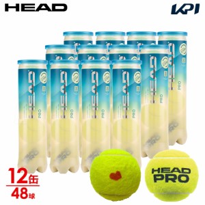 ヘッド HEAD テニスボール  「KPIオリジナルモデル」HEAD PRO（ヘッドプロ）4球入り1箱(12缶/48球） 577124【KPI限定】