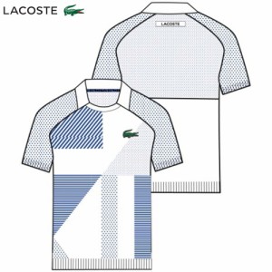 ラコステ LACOSTE テニスウェア メンズ 「メドベージェフ」アシンメトリーシームレスポロシャツ DH9255L-LMQ 2022FW 『即日出荷』