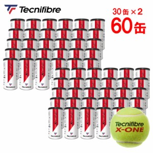 【2箱セット】【365日出荷】テクニファイバー Tecnifibre テニスボール X-ONE（エックスワン）2個入 1箱（60缶/120球）TBA2XE1　ITF／JTA
