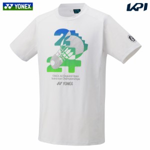 【365日出荷】ヨネックス YONEX バドミントンウェア ジュニア  全英選手権2024大会記念Tシャツ ドライＴシャツ ホワイト 受注会限定モデ