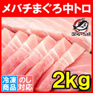 築地の極上！メバチマグロ 中トロ 2kg 築地の王様ブランドまぐろ とろける美味いしさで人気ダントツ1番は中トロ！【鮪 まぐろ マグロ メ