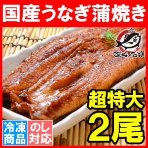 超特大！国産うなぎ蒲焼き 平均250g前後×2尾 タレ付き 柔らかうなぎを丁寧に焼き上げた！まさに国産の最高級品質。デパ地下にも卸してい