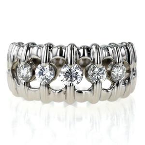 ダイヤ 5粒 リングの通販｜au PAY マーケット 