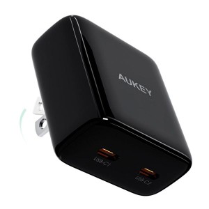 USB充電器 35W USB-C×2 ブラック AUKEY PA-U4-BK